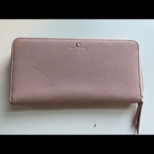 NWT Kate Spade Neda Zip Wallet Light Pink